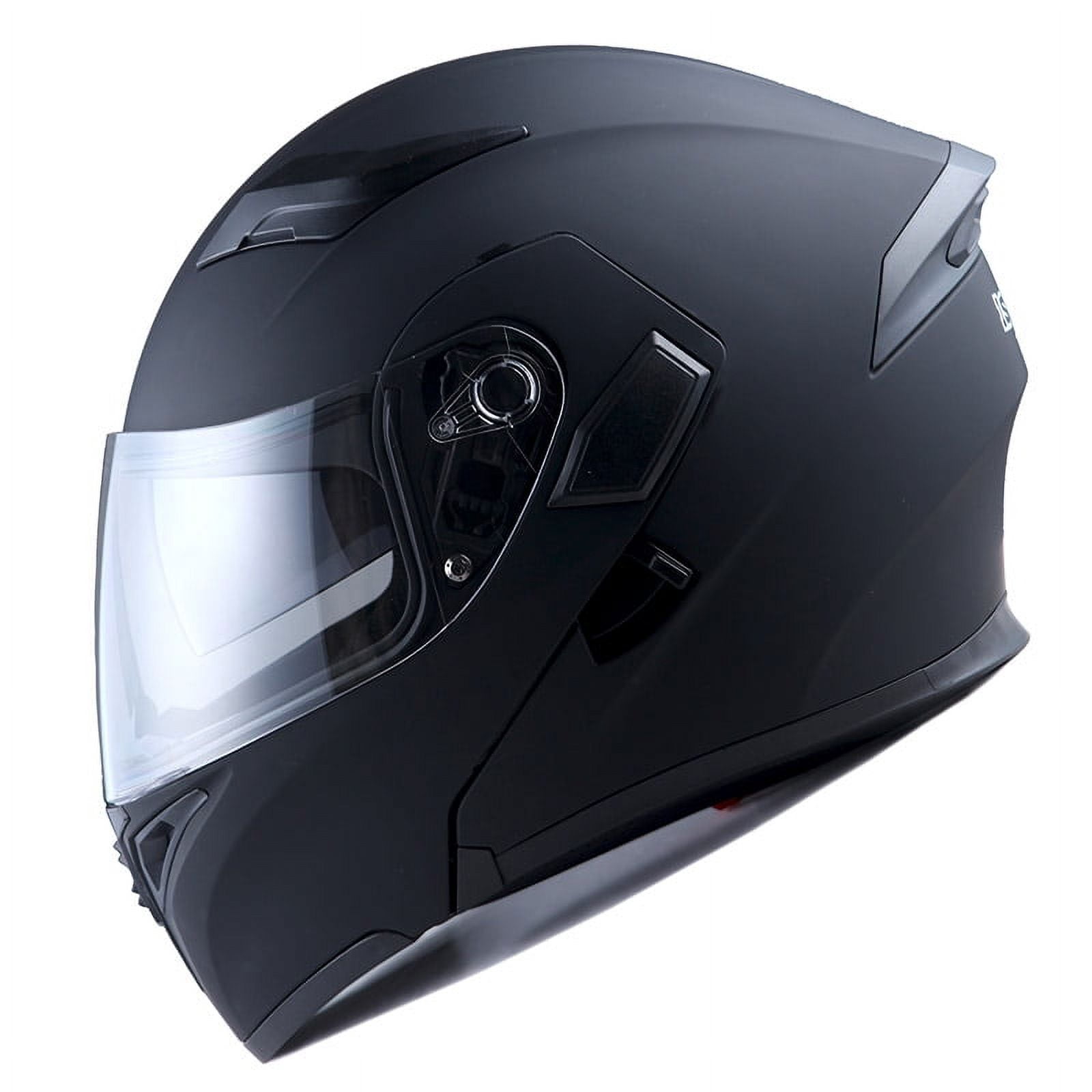 1Strom Modular Dual Visor Full Face Helmet - Matt Black