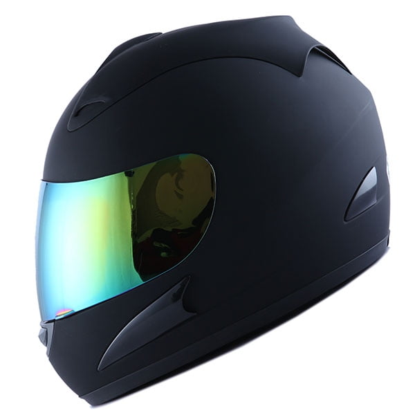 HJM A110 Adult Matt Black Motorcycle Full Face Helmet