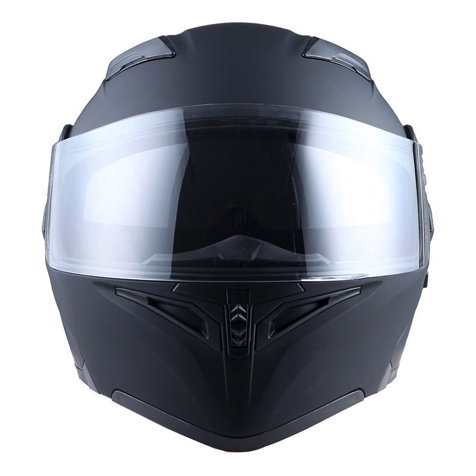1Strom Modular Dual Visor Full Face Helmet - Matt Black