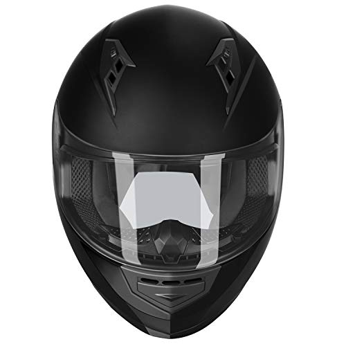 GLX GX11 Motorcycle Street Bike Helmet with Tinted Visor