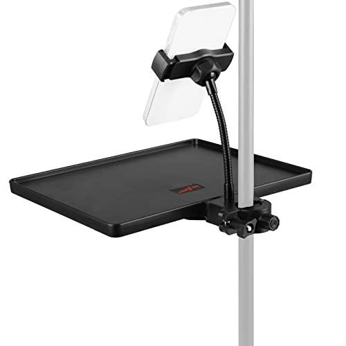 Mr.Power Mic Stand Tray with Phone Holder - Karaoke