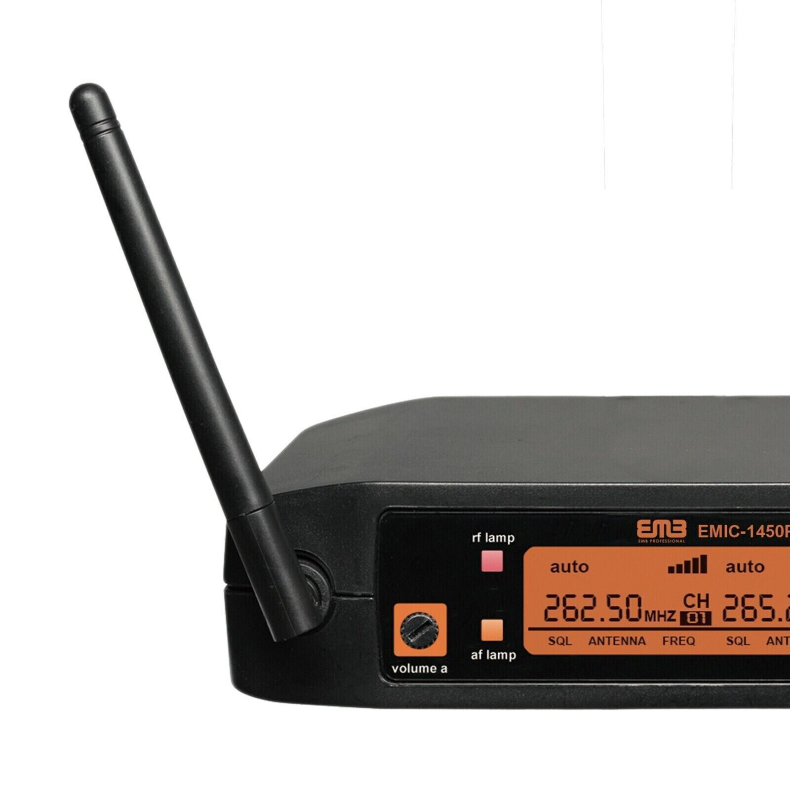 EMB Dual Handheld Wireless Microphone - Church Karaoke