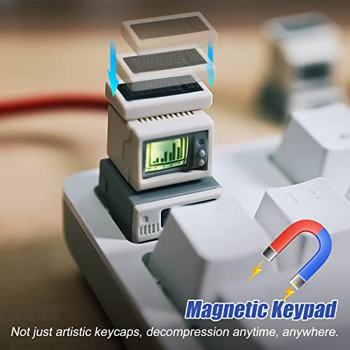Vintage White Magnetic Light Custom Esc Keycaps