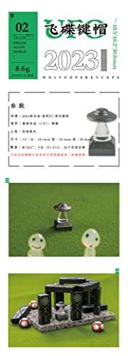 Holyoops UFO Artisan Keycap - Black Back Lit