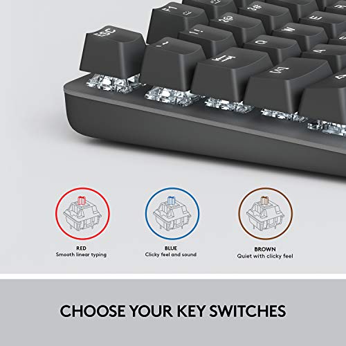 Logitech K845 Mechanical Illuminated Keyboard, Aluminum, Full Size