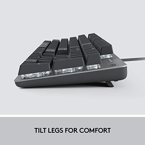 Logitech K845 Mechanical Illuminated Keyboard, Aluminum, Full Size