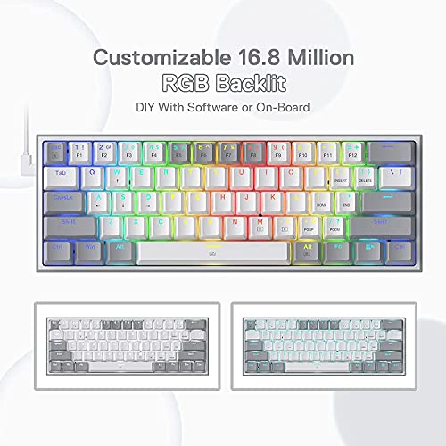 Redragon K617 Fizz 60% RGB Mechanical Gaming Keyboard