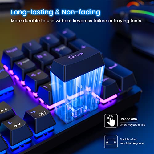 Ultra-Slim RGB Mechanical Gaming Keyboard: Blue Switch