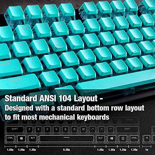 GunMjo Pudding Keycap Set for Backlit Gaming Keyboards
