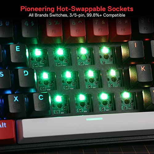Compact Redragon K628 Pro Wireless RGB Gaming Keyboard
