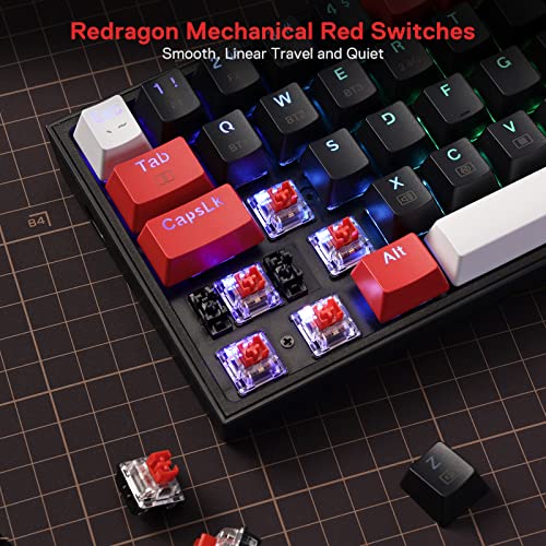 Compact Redragon K628 Pro Wireless RGB Gaming Keyboard