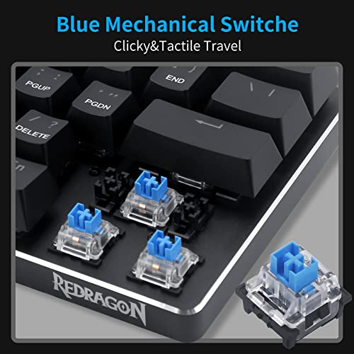 Redragon K613 Mini Mechanical Gaming Keyboard: Blue Switches