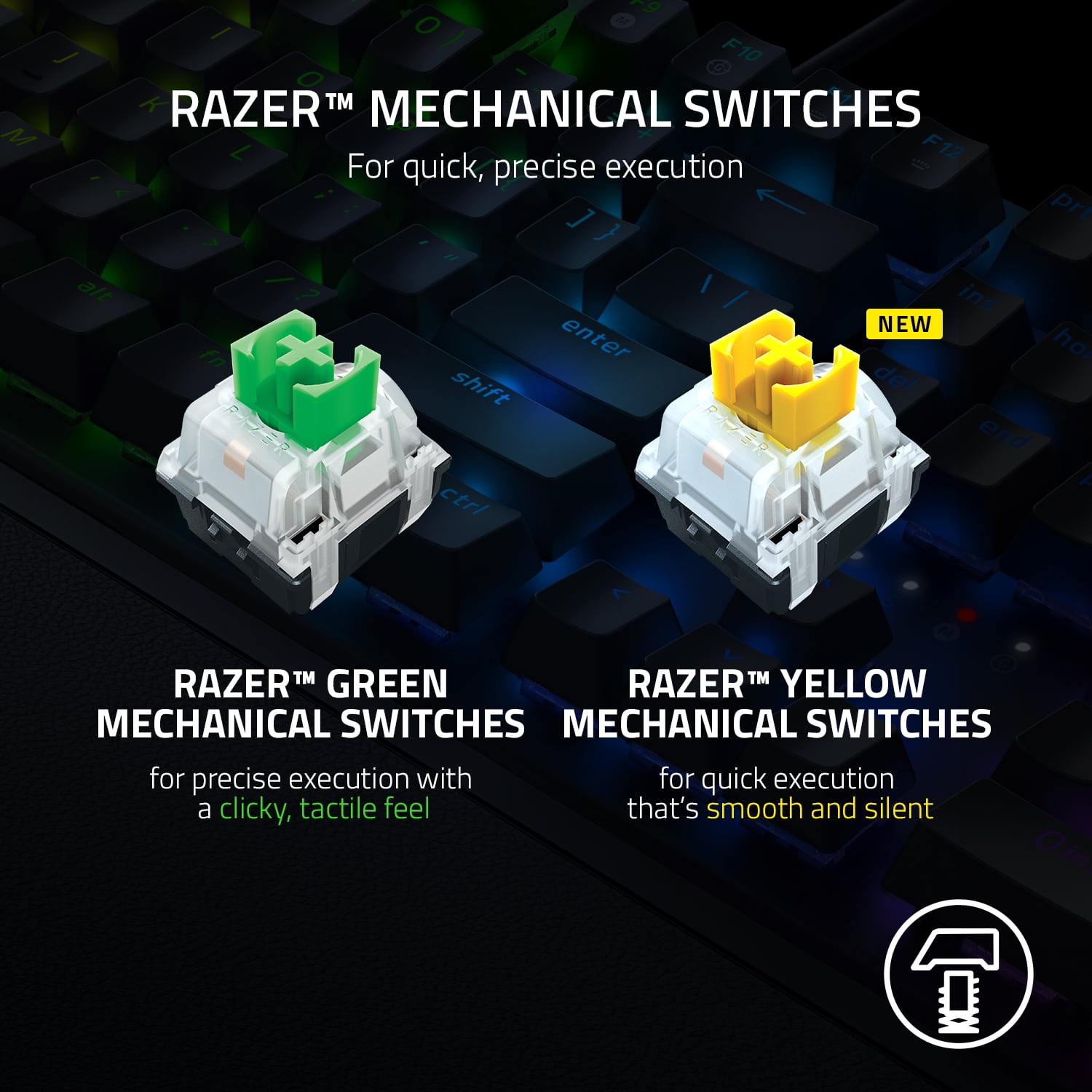 Razer BlackWidow V3 Mechanical Gaming Keyboard - Chroma