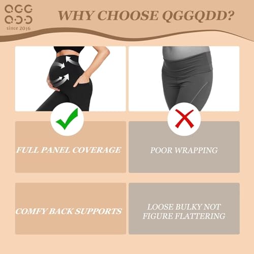 Maternity Yoga Leggings with High Waist and Pockets