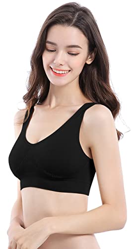Seamless Yoga Crop Top Comfort Bra, Pack of 3