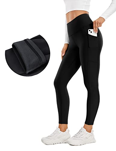 CRZ YOGA Women's Fleece Lined High Waist Leggings