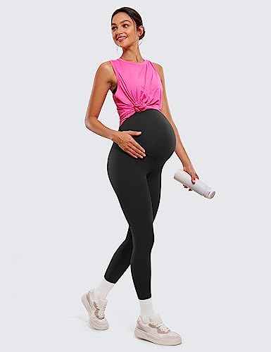 CRZ YOGA Women's Butterluxe Maternity Yoga Leggings Black