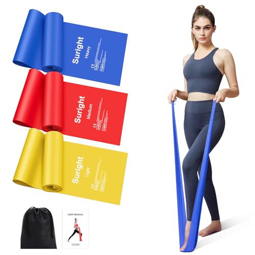 Suright Natural Latex Resistance Bands Set for Yoga