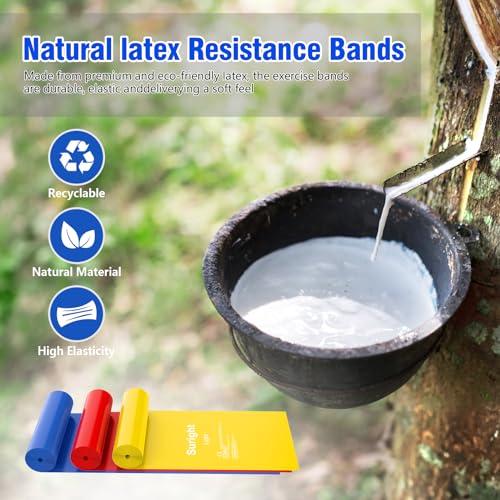 Suright Resistance Bands Set for Yoga and Fitness