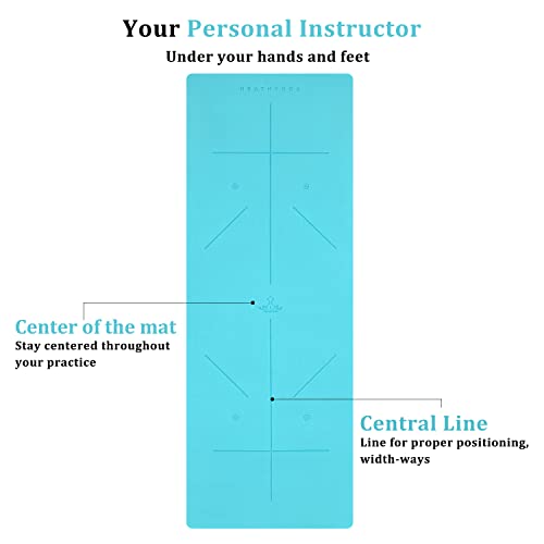 Eco-Friendly Non Slip Yoga Mat with Body Alignment