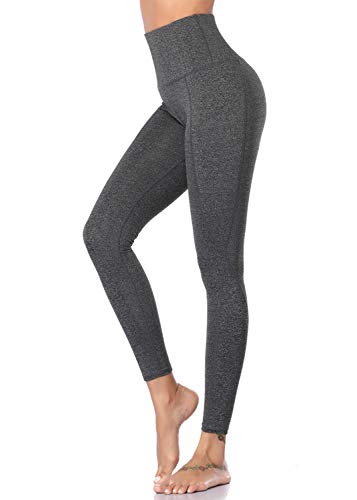Joweechy High Waist Yoga Leggings with Pocket, Gray