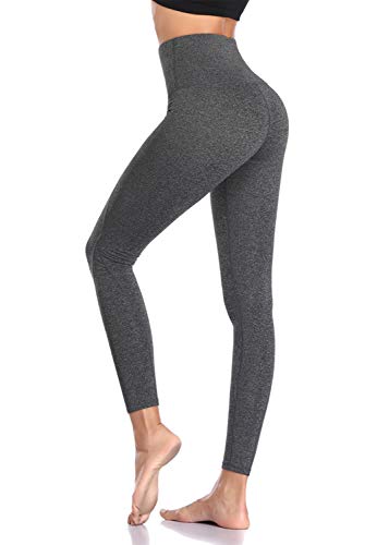 Joweechy High Waist Yoga Leggings with Pocket, Gray
