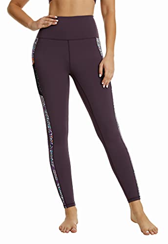 Sugar Pocket Women's Deep Purple Yoga Leggings