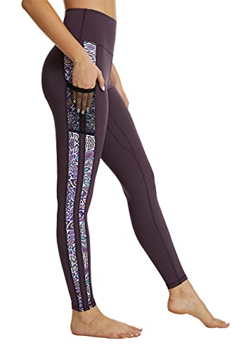 Sugar Pocket Women's Deep Purple Yoga Leggings