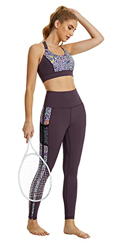 Sugar Pocket Women's Deep Purple Yoga Leggings