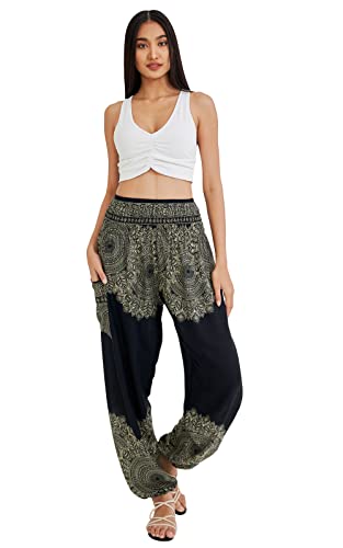 Boho Yoga Harem Pants - Onyx - Small/Medium