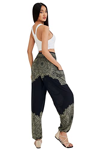 Boho Yoga Harem Pants - Onyx - Small/Medium