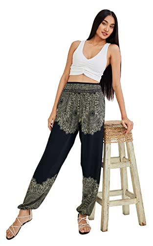 Boho Yoga Harem Pants - Onyx - Small/Medium
