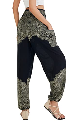 Boho Yoga Harem Pants - Onyx - Small/Medium
