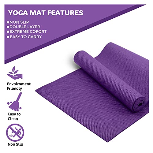 Premium Eco-Friendly Lions Yoga Mat with Carry Strap