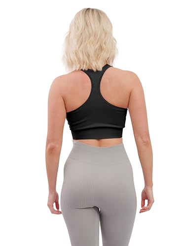 Super Eagle® Front Zip Crop Top for Yoga