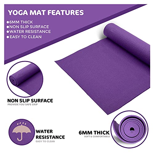 Premium Eco-Friendly Lions Yoga Mat with Carry Strap