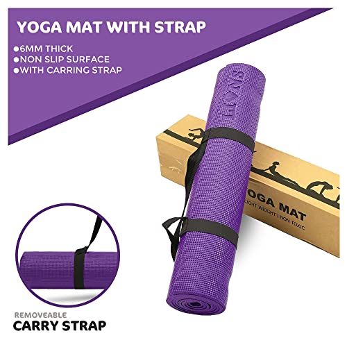 Premium Eco-Friendly Lions Yoga Mat with Carry Strap
