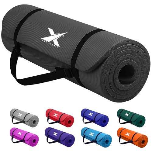 Xn8 Sports 15mm NBR Yoga Mat - Lightweight, Non-Tearable
