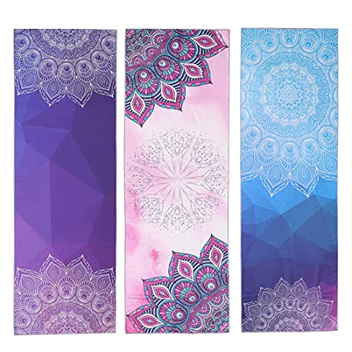 Qchomee Non Slip Printed Yoga Towel