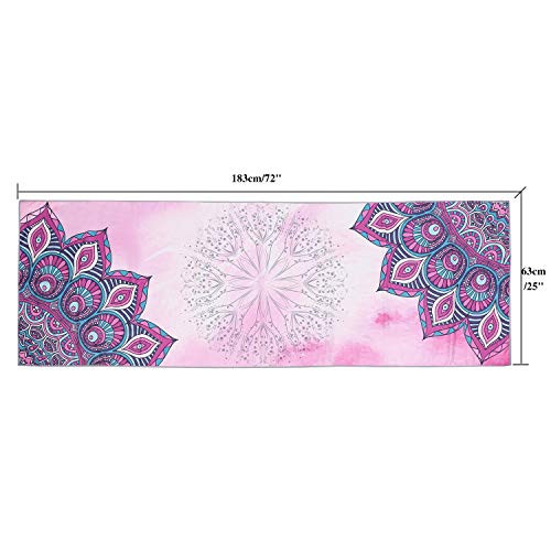 Qchomee Non Slip Printed Yoga Towel