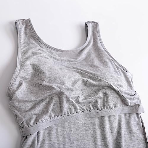 Women's Seamless Yoga Tank Top with Built-in Bra