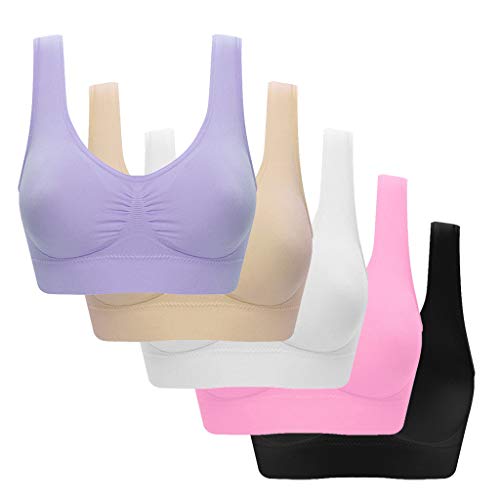 Ultra-Thin Full Cup Yoga Bra for Large Breasts