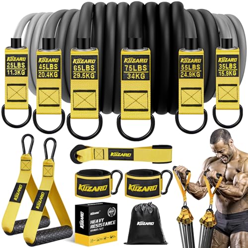 Strength Training Set: Heavy Resistance Bands for Men