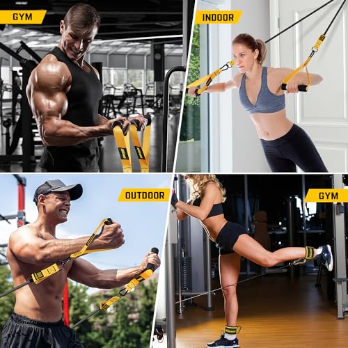 Strength Training Set: Heavy Resistance Bands for Men