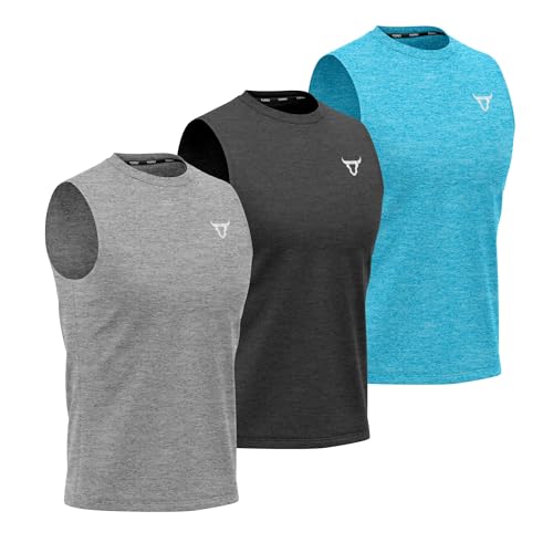 Men's Dry-Fit Muscle Tank Tops 3-Pack