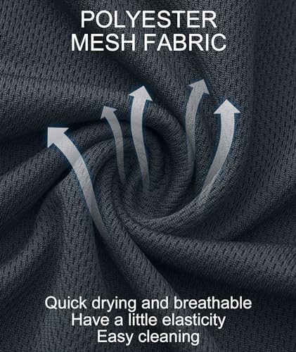 Men's Breathable Dry Fit Yoga T-Shirts 3 Pack