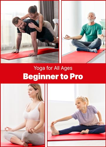 ROMIX 15mm Thick Non-Slip Yoga Mat with Carry Bag