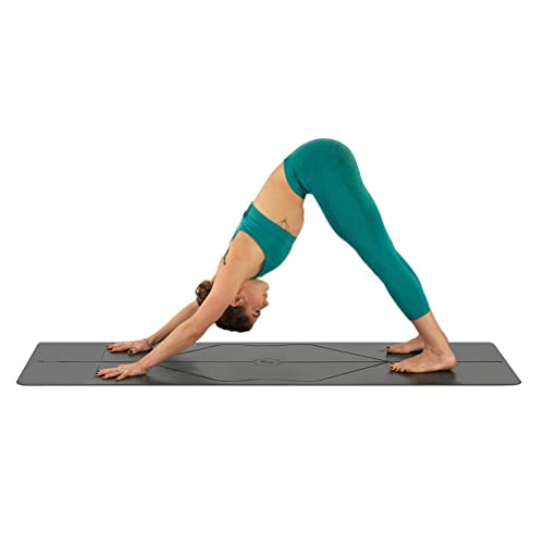 Liforme Original Yoga Mat - Grey - Eco-friendly, Non-slip