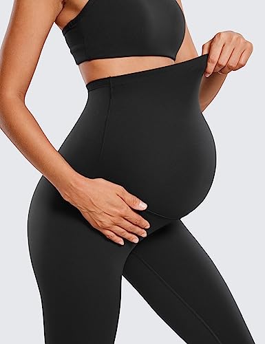CRZ YOGA Women's Butterluxe Maternity Leggings 25" Black