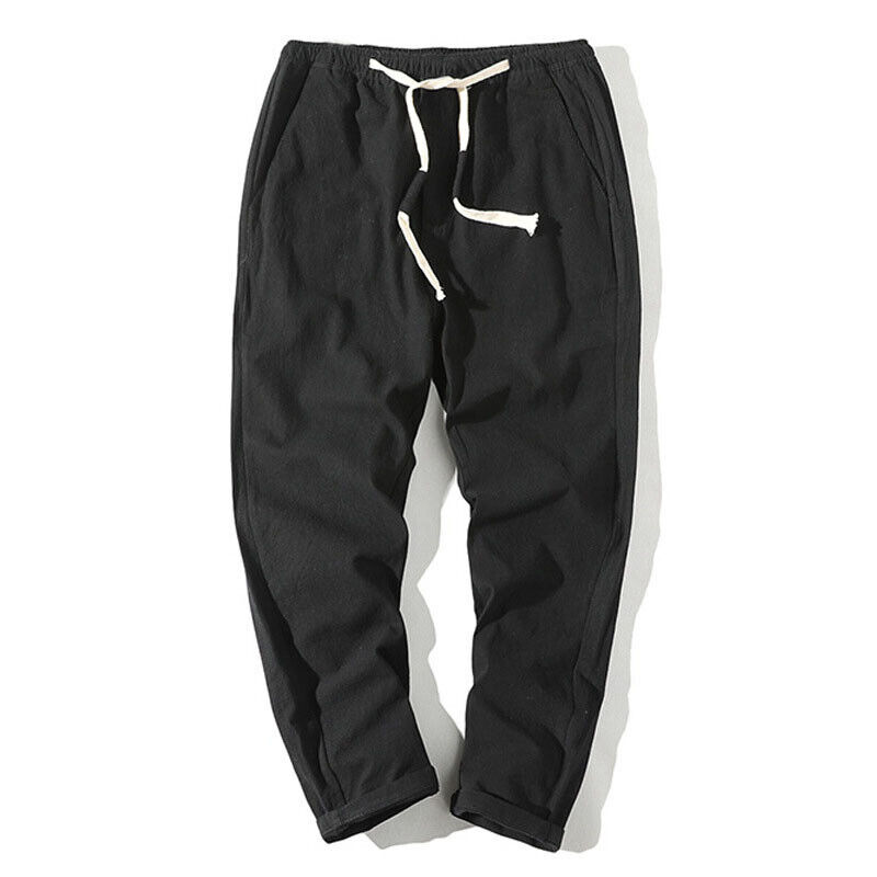 Men's Elastic Waist Drawstring Yoga Pants Casual Bottoms